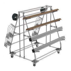 Rayonnage cantilever / à bras - Râtelier mobile - Chariot conçu pour le stockage de charges longues