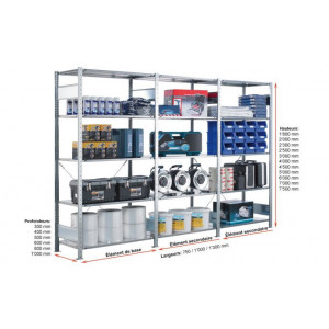 Rayonnages métalliques emboîtables sans vis - Optimisation de l'espace de stockage