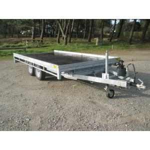 Remorque plateau basculant pour voitures - PTC : 2000 Kg