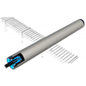 Rouleaux libres á embouts thermoplastiques - Embout Polypropylène - Ø (mm) Tube/Axe : 20×1.5 - 30×1.8 - 40×2.8 mm