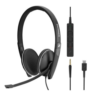 Sennheiser SC165 - USB-C et Jack 3.5 mm - Casque PC - IP / Softphone - SESC165USBC-Sennheiser