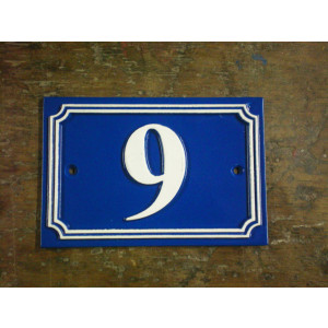 Signalétique de rue 150 x 100 mm - Numéro de rue