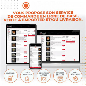 Site de commande en ligne pour restaurant - Aux couleurs du restaurant - Basic ou sur mesure