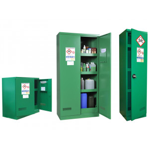 Spécial phytosanitaire - Armoire de stockage - Capacité de rétention : 122 L - Armoire de sécurité 2 portes conçue pour stocker les produits phytosanitaires - Volume de stockage : 300 L