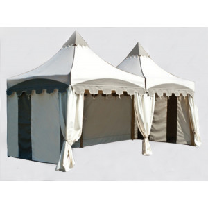 Stands de réception - Dimensions : 2 m x 3 m – hauteur maximale : 3.25 m - stand pliant en PVC – plusieurs habillages disponibles