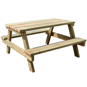 Table de pique-nique enfant - Norme EN 1176 - Bois