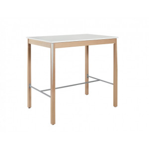 Table mange debout 4 pieds - Hauteur : 110 cm - Plateau mélaminé  chants ABS