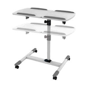 Table mobile - Desk Small - Table mobile réglable en hauteur - plateau pivotant