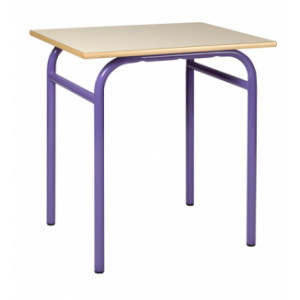 Table scolaire fixe 4 pieds - Tailles, 4, 5, 6 (7 sur devis) - mélaminé ou stratifié - 4 pieds