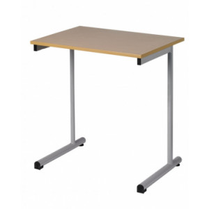 Table scolaire monobloc à dégagement latéral - Tailles 3, 4, 5 ou 6 - Piétement monobloc