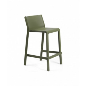  Tabouret haut restaurant TRILL - Usage: Extérieur - Structure : polypropylène - Dimensions L x p x h : 51 x 48 x 86 cm 