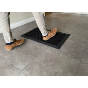 Tapis de désinfection anti-contaminants - Épaisseur : 16 mm shore A - Dimensions : 800 x 550 mm