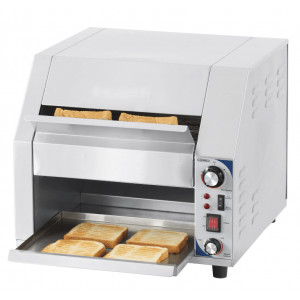 Toaster convoyeur large - Dim (L x P x H )  : 465 x 570 x  413 mm- Puissance : 2 800 W- Tension : 230 V