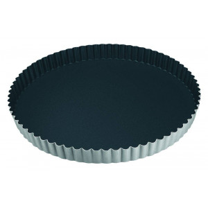 Moule à tarte antiadhérent  Ø 200 mm (Lot de 3) - Lot de 3 - Diamètre : 20 cm - Hauteur : 2,8 cm - Fond fixe