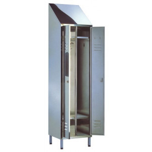 Vestiaire en inox industrie propre - Vestiaire monobloc