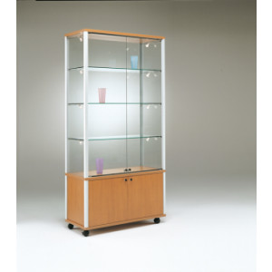 Vitrine d'exposition commerce - Dimensions(H x L x P) : 183 x 79 x 43 cm