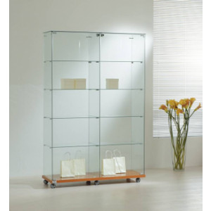 Vitrine de commerce classique - Dimensions (L x P x H) : 117 x 40 x 180 cm