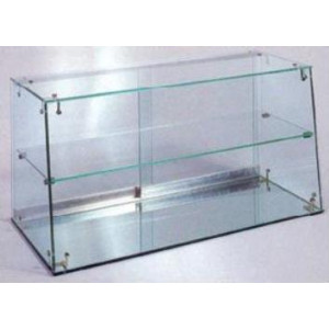 Vitrine de comptoir base miroir - Dimensions: 80 x 35 x 40H cm