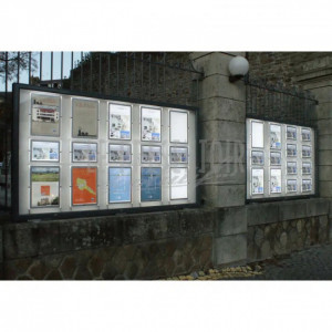 Vitrines d'affichage extérieur - Formats standards ou sur-mesure 