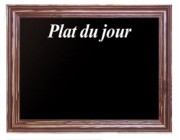 Ardoise noire plat du jour 