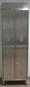 Armoire vestiaire inox 4 portes 