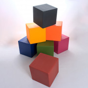 Pouf cube enfant