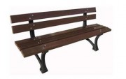 Banc contemporain en métal plastique 