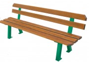 Banc d'extérieur en bois traité 