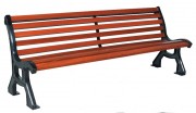 Banc public en bois exotique longueur 1965 mm 