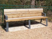 Banc public extérieur 