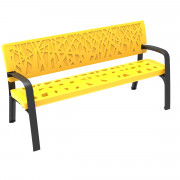 Banc urbain en polyéthylène