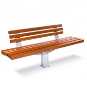 Banc urbain en bois