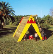 Cabane indienne en bois pour enfants