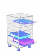 Caisson de bureau plexiglas 