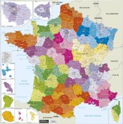 Carte de France administrative 