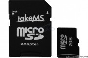 Carte mémoire Micro SD 2GO adaptateur 