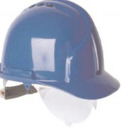 Casque de chantier avec lunettes rétractables 