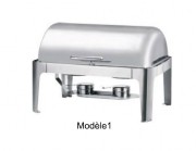 Chafing dish rectangulaire en acier 