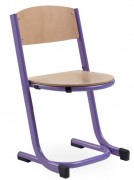 Chaise scolaire en bois empilable