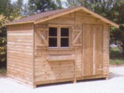 Chalet bois 3.03 x 3.03 m 