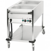 Chariot bain-marie 2 x GN 1/1 verticale 