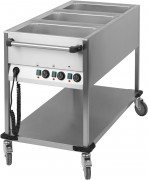 Chariot bain-marie 3 x GN 1/1 verticale 