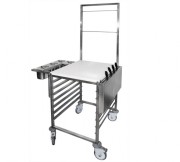 Chariot chef en inox 