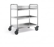 Chariot de service inox