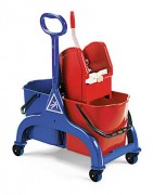 Chariot de nettoyage, 2 seaux de 25L 