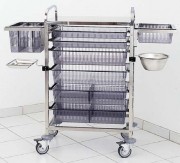 Chariot de soins inox 