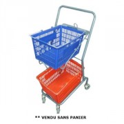 Chariot porte panier 50 kg