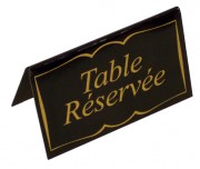 Chevalet pour table réservée