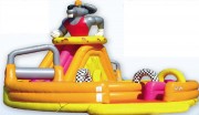 Circuit gonflable de course pour enfant