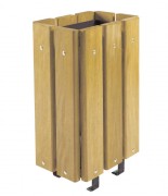 Corbeille ville en bois 30 litres